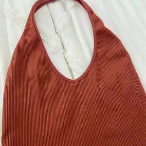 Urban Outfitters Tops Halter Top, Terra Cotta, Size M